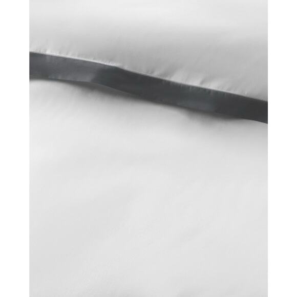 Ralph Lauren RL Organic Sateen Border King Duvet Cover $470 Graphite NWT - Picture 3 of 8